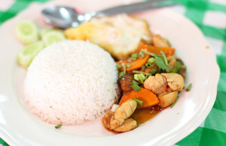 泰国食品猪肉炒饭