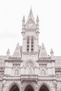 市政厅，温彻斯特，英格兰的外立面