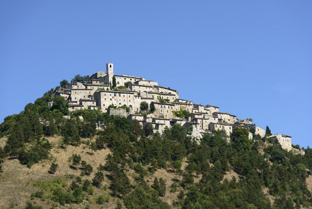 顶部的 labro 村，rieti