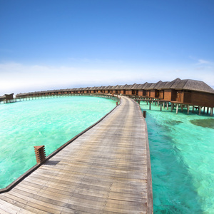 水上别墅上桩.maldives