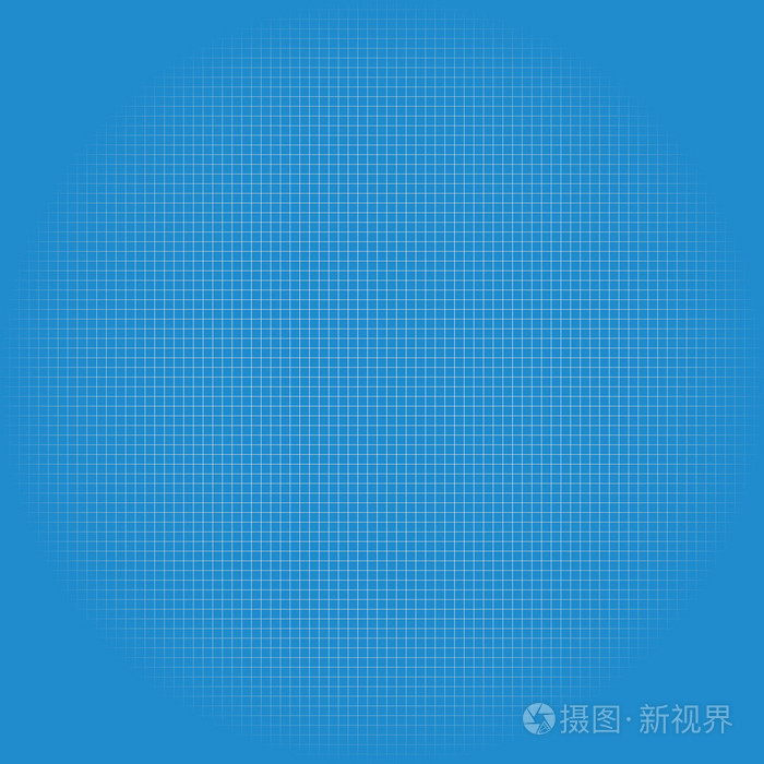蓝色的印刷纸 网格纸 方格纸
