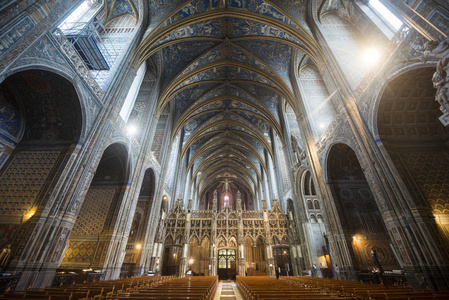 阿尔比 法国 大教堂内部