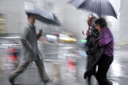 下雨天运动模糊