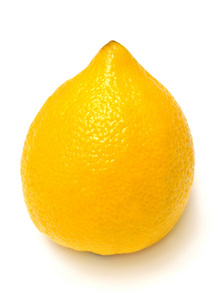 在白色背景上的柠檬