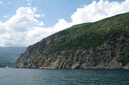 黑海岩石海岸乌克兰