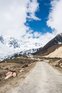 印度锡金北部的 chopta 谷