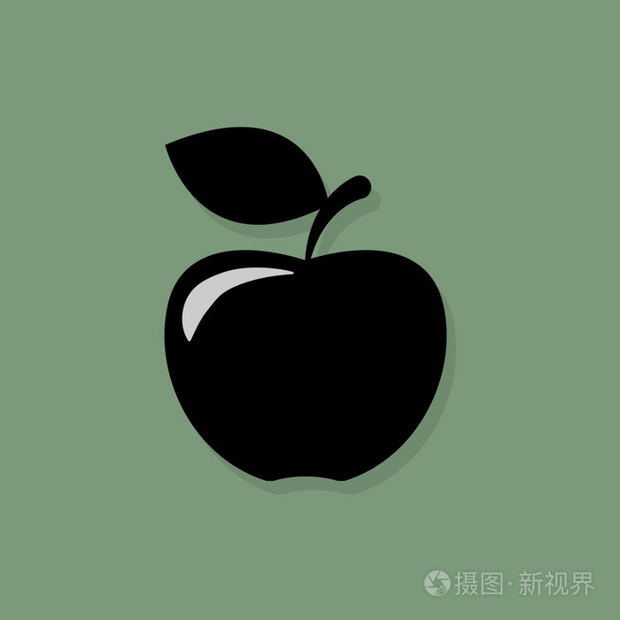 苹果图标或标志
