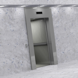 现代电梯的打开大门图片