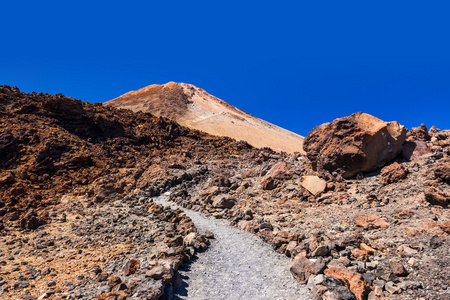 火山泰德国在西班牙特内里费岛-金丝雀