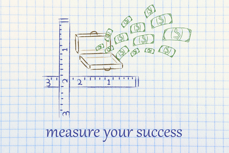 衡量你的成功，与钱爆炸与统治者的手提箱