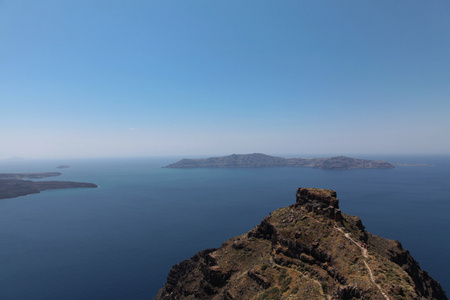 圣托里尼岛上的火山