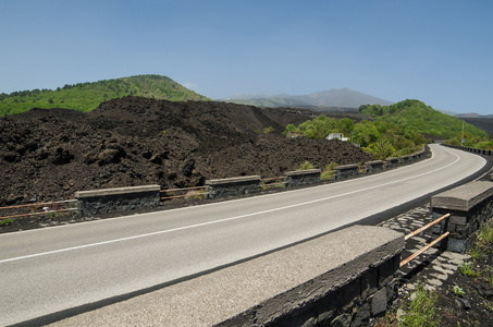 vulkanen Etna i Sicilien, Italien在意大利西西里岛的埃特纳火山