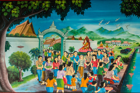 泰国的水灯节的文化图片