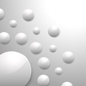 矢量抽象背景与白色有光泽的圆球