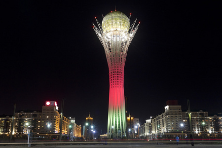 哈萨克斯坦首都阿斯塔纳城市中心城区