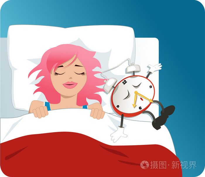 睡过头了