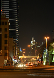 在迪拜的夜景观