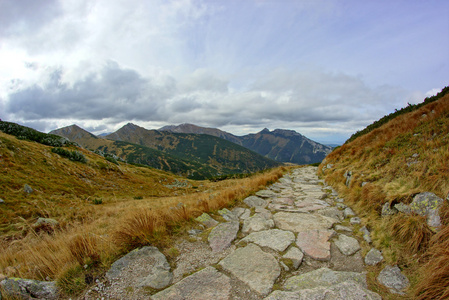 波兰上塔特拉山山崩地貌景观图片