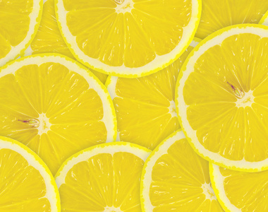 柑橘果实的柠檬片与抽象背景
