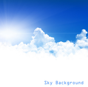 蓝色的天空背景