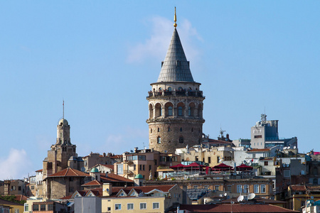 beyoglu 区历史建筑和中世纪塔塔