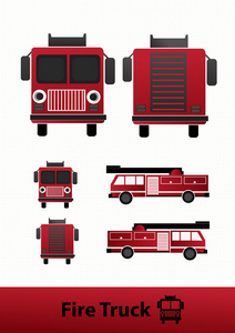 消防卡车图