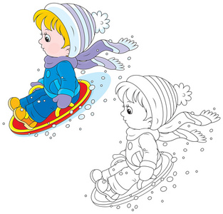 冰船上的孩子
