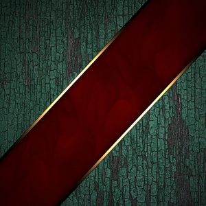 在一个木制的背景上的红色地带