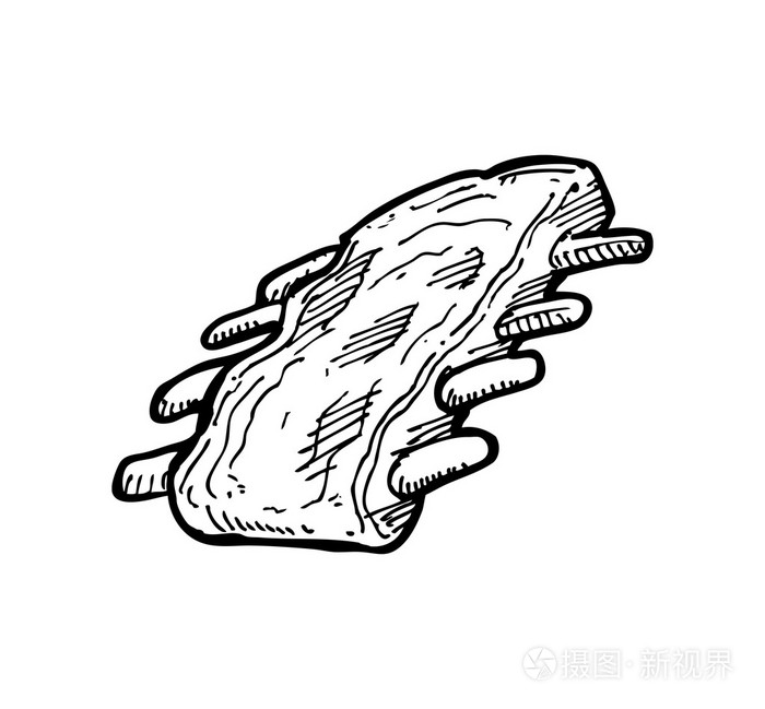 涂鸦风格生肉插画-正版商用图片1ec3vh-摄图新视界