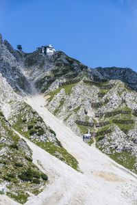 在奥地利 innsbrucker nordkette 电缆车