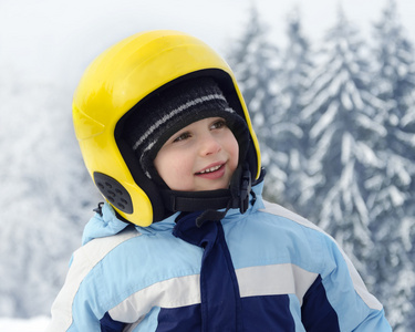 儿童滑雪者肖像