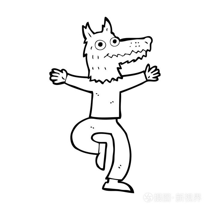 卡通狼人