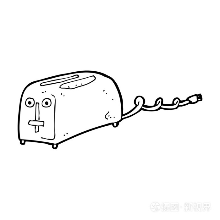 卡通烤面包机