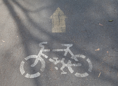 自行车道自行车标志