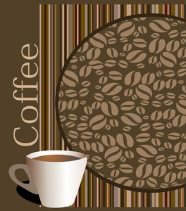 咖啡菜单。咖啡时间模板