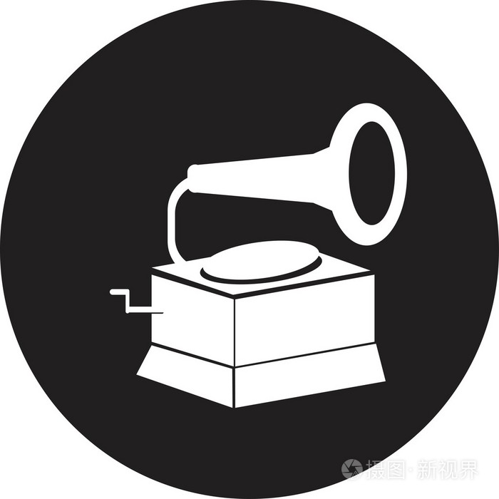 矢量老留声机插画-正版商用图片1ee2fk-摄图新视界