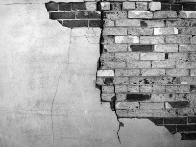老美纹纸贴满了墙用砖和裂缝