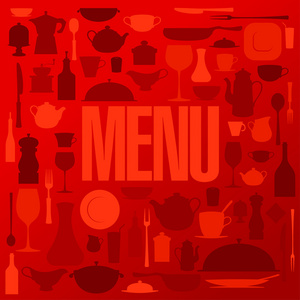 复古餐厅菜单卡片设计