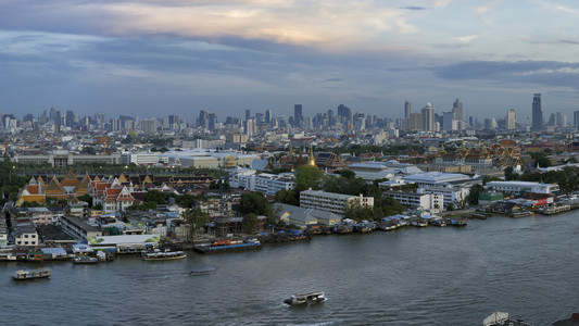 曼谷的全景视图