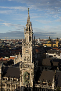 慕尼黑新市政厅的鸟瞰图