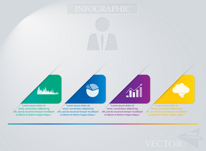 抽象的信息图表设计矢量图
