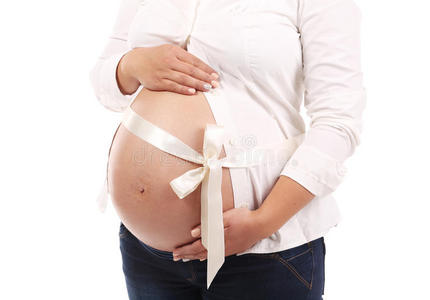孕妇的肚子。