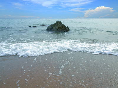 海砂沙滩石头