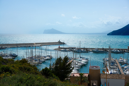 moraira 俱乐部死敌滨海鸟瞰图阿利坎特