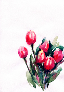 花.watercolor 图