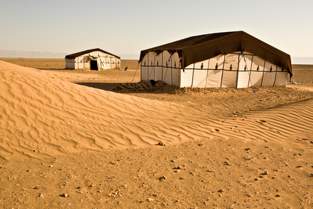 在沙漠的帐篷