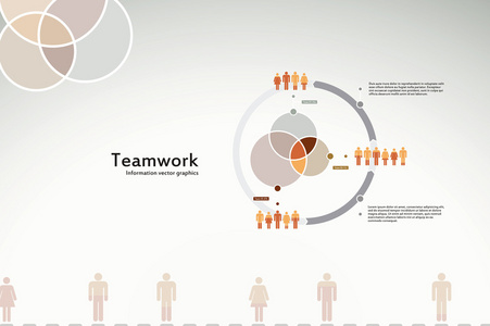 团队合作公司报告和演示文稿的图表