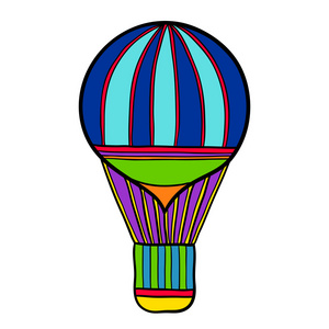 可爱的彩色气球气球