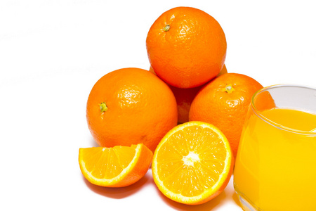 桔汁和橙子