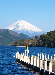 山富士和阿希湖图片